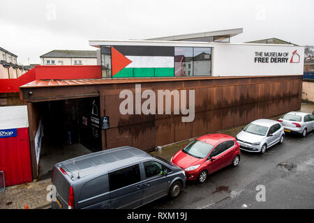 Allgemeine Ansicht des Museums von Free Derry in Londonderry. Stockfoto