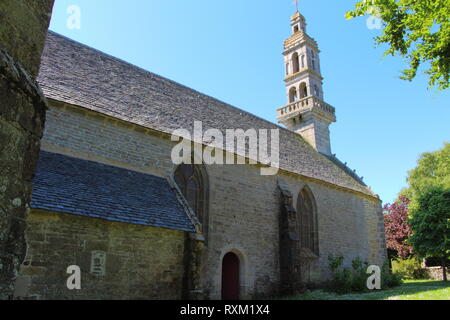 Outdoor von Notre Dame de Kersaint Kapelle in Kersaint Stockfoto