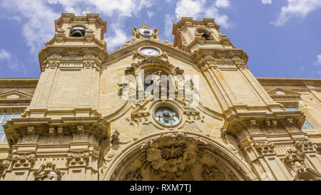 Basilika Santa Maria del Coro in San Sebastian (Donostia), Baskenland, Spanien Stockfoto