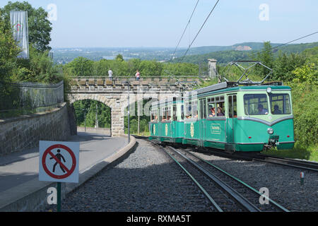 Drachenfelsbahn - Drachenfels Eisenbahn Stockfoto