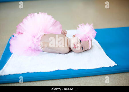 Neugeborenes Baby Ballerina Stockfoto