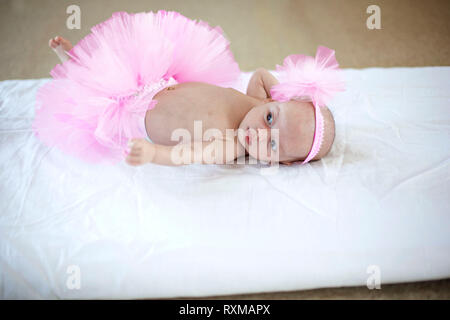 Neugeborenes Baby Ballerina Stockfoto