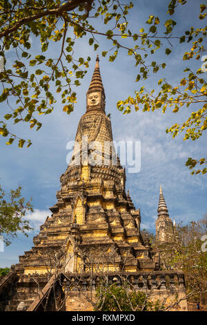 Kambodscha, Phnom Penh, Oudong, Mak Proum Stupa, Ruhestätte von König Monivong d 1941 Stockfoto