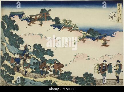 Yoshino, aus der Serie jetzt, Mond und Blumen (Setsugekka)". Katsushika Hokusai?? ??; Japanisch, 1760-1849. Datum: 1828-1838. Abmessungen: . Farbe holzschnitt; Oban. Herkunft: Japan. Museum: Das Chicago Art Institute. Stockfoto