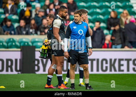Twickenham, Vereinigtes Königreich, Samstag, 9. März 2019, Guinness sechs Nationen übereinstimmen, England gegen Italien, RFU Rugby Stadium, © Peter Spurrier Stockfoto