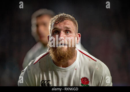 Twickenham, Vereinigtes Königreich, Samstag, 9. März 2019, Guinness sechs Nationen übereinstimmen, England gegen Italien, RFU Rugby Stadium, © Peter Spurrier Stockfoto