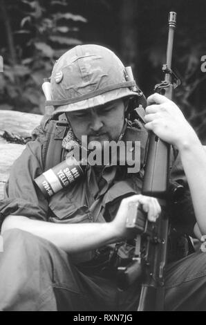 Uns Rifleman Vietnam Krieg (REENACTOR) Stockfoto