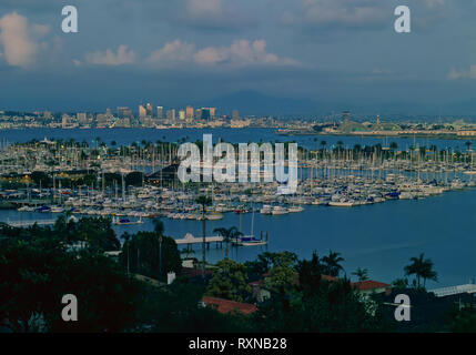 Die Innenstadt von San Diego, Shelter Island Stockfoto