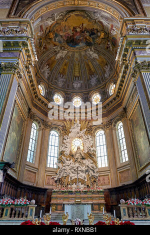 Neapel Kampanien Italien. Neapel Kathedrale (Duomo di Napoli, Kathedrale Santa Maria Assunta oder Kathedrale San Gennaro) ist eine römisch-katholische Cathedra Stockfoto