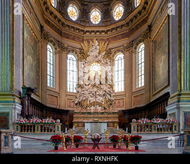 Neapel Kampanien Italien. Neapel Kathedrale (Duomo di Napoli, Kathedrale Santa Maria Assunta oder Kathedrale San Gennaro) ist eine römisch-katholische Cathedra Stockfoto