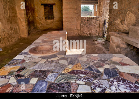 Neapel Kampanien Italien. Pompeji war eine antike römische Stadt in der Nähe von modernen Neapel in der Region Kampanien, im Gebiet der Gemeinde von Pompei. Stockfoto