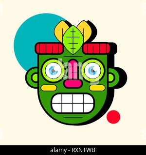 Idol Maske. Einfache Darstellung der Maske Vector Symbol für Web Design Stock Vektor