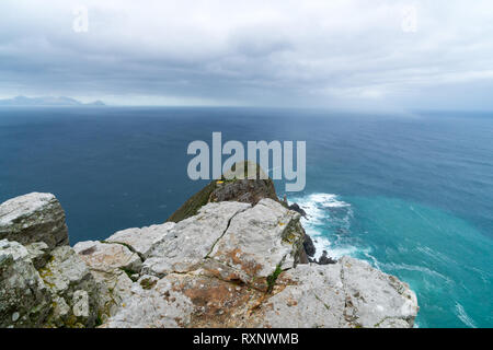 Kapstadt, Südafrika - Dezember 12, 2014: Neue Leuchtturm bei Dias Point, Cape Point im Table Mountain National Park. Stockfoto