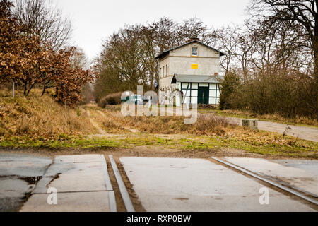 Ländliche Landschaft bei Fincken, Deutschland Stockfoto