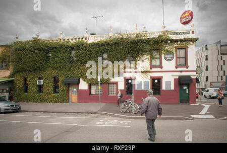 Die Corkman Hotel vor zu demolieren, Carlton, Melbourne, Victoria, Australien Stockfoto