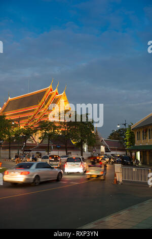 Buddhistischen Pagode auf dem Gebiet von Phra Buddhasaiyas Tempel, Bangkok, Thailand Stockfoto