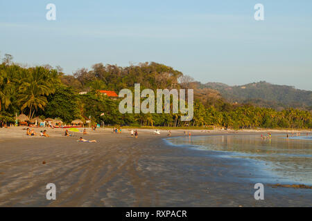 Samara, Guanacaste/Costa Rica-January 25, 2019: Samara Beach. Lieblingsstrand auf Costa Rica's Pacific coast. Stockfoto