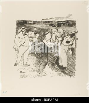 Heute!. Théophile-Alexandre Steinlen (Französisch, geboren in der Schweiz, 1859-1923); gedruckte von Edouard Kleinmann (Französisch 1844-1927). Datum: 1894. Abmessungen: 309 × 308 mm (Bild); 450 × 417 mm (Blatt). Lithographie in Schwarz auf Elfenbein webte Papier. Herkunft: Frankreich. Museum: Das Chicago Art Institute. Stockfoto