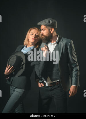 Paar Detektive oder Forscher, private Ermittler. Stockfoto