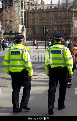 Die Polizei auf den Straßen von London Stockfoto