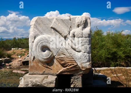 Roman Great Harbour Monument der Stadt Milet entweder zu Ehren der Errungenschaften des Pompeius in seinem Krieg gegen die Piraten (67 v. Chr.) geöffnet oder Stockfoto