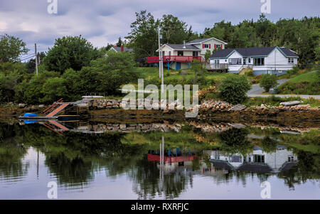 Harte Winter, machen den schönen Sommern in Peggy's Cove. Stockfoto