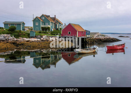 Berühmt für eine heroische Rettung Bemühung einer offshore Airline Crash, Peggy's Cove ist ein idealer Urlaubsort. Stockfoto
