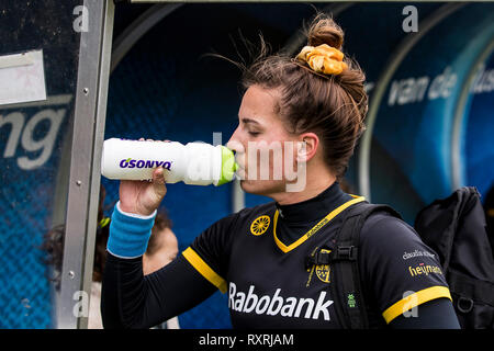 DEN BOSCH-10-03-2019, HC Den Bosch D1-Hurley, Eishockey Saison 2018 / 2019. Hockeycomplex Oosterplas. Frederique Matla während dem Spiel HC Den Bosch D1-Hurley. Stockfoto