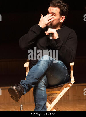 Lausanne, Schweiz. 10. März, 2019. Treffen mit Matt Dillon, der amerikanische Schauspieler an den Sitzungen des 7. Kunst in Lausanne in der Schweiz am 10-03-2019. Quelle: Eric Dubost/Alamy leben Nachrichten Stockfoto