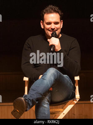 Lausanne, Schweiz. 10. März, 2019. Treffen mit Matt Dillon, der amerikanische Schauspieler an den Sitzungen des 7. Kunst in Lausanne in der Schweiz am 10-03-2019. Quelle: Eric Dubost/Alamy leben Nachrichten Stockfoto