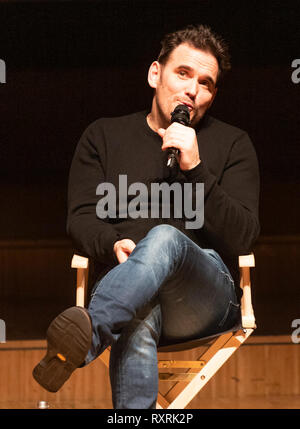 Lausanne, Schweiz. 10. März, 2019. Treffen mit Matt Dillon, der amerikanische Schauspieler an den Sitzungen des 7. Kunst in Lausanne in der Schweiz am 10-03-2019. Quelle: Eric Dubost/Alamy leben Nachrichten Stockfoto