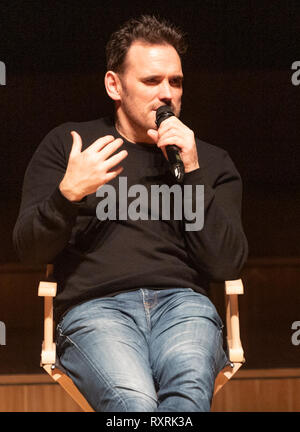 Lausanne, Schweiz. 10. März, 2019. Treffen mit Matt Dillon, der amerikanische Schauspieler an den Sitzungen des 7. Kunst in Lausanne in der Schweiz am 10-03-2019. Quelle: Eric Dubost/Alamy leben Nachrichten Stockfoto