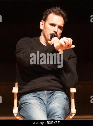 Lausanne, Schweiz. 10. März, 2019. Treffen mit Matt Dillon, der amerikanische Schauspieler an den Sitzungen des 7. Kunst in Lausanne in der Schweiz am 10-03-2019. Quelle: Eric Dubost/Alamy leben Nachrichten Stockfoto