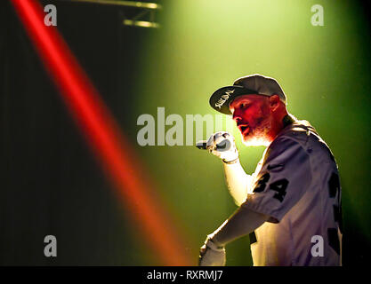 Costa Mesa, Kalifornien, USA. 9. Mär 2019. Fred Durst führt mit Limp Bizkit am Musink Festival in Costa Mesa Ca. Am 9. März, 2019 Credit: Dave Safley/ZUMA Draht/Alamy leben Nachrichten Stockfoto