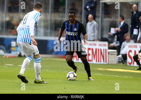 Mailand, Italien. 10. März 2019. Kwadwo Asamoah von FC Internazionale in Aktion während der Serie A-Spiel zwischen dem FC Internazionale und Spal. Credit: Marco Canoniero/Alamy leben Nachrichten Stockfoto