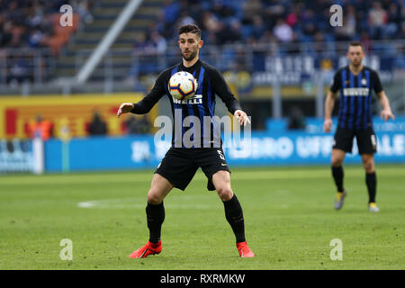 Mailand, Italien. 10. März 2019. Roberto Gagliardini des FC Internazionale in Aktion während der Serie A-Spiel zwischen dem FC Internazionale und Spal. Credit: Marco Canoniero/Alamy leben Nachrichten Stockfoto