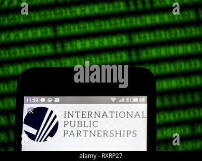 In der Ukraine. 10 Mär, 2019. Internationale Partnerschaften mit der öffentlichen Hand Firmenlogo gesehen auf einem Smartphone angezeigt. Quelle: Igor Golovniov/SOPA Images/ZUMA Draht/Alamy leben Nachrichten Stockfoto