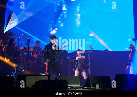 London, UK, 10. März 2018. Joker Xue Konzert in der SSE Wembley Arena als Teil des Wolkenkratzers World Tour 2019. Credit: Calvin Tan/Alamy leben Nachrichten Stockfoto