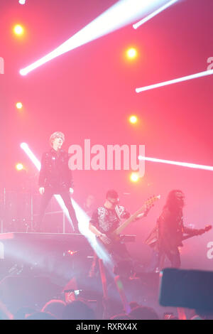 London, UK, 10. März 2019. Joker Xue Konzert in der SSE Wembley Arena als Teil des Wolkenkratzers World Tour 2019. Credit: Calvin Tan/Alamy leben Nachrichten Stockfoto