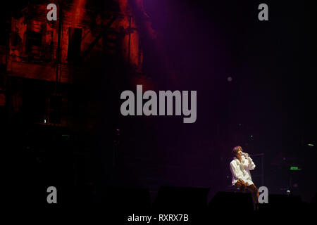 London, UK, 10. März 2019. Joker Xue Konzert in der SSE Wembley Arena als Teil des Wolkenkratzers World Tour 2019. Credit: Calvin Tan/Alamy leben Nachrichten Stockfoto