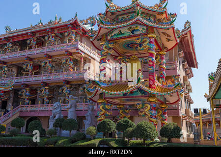 Chinesischer Tempel, buddhistische Heiligtum in Chon Buri, Thailand Stockfoto