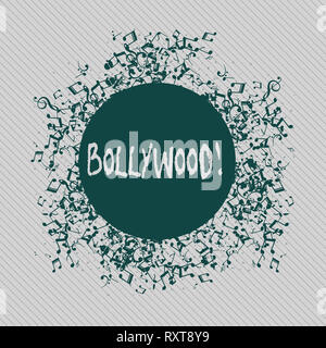 Konzeptionelle Hand schreiben Bollywood angezeigt. Begriff Sinne Hollywood Film Entertainment Kino Stockfoto