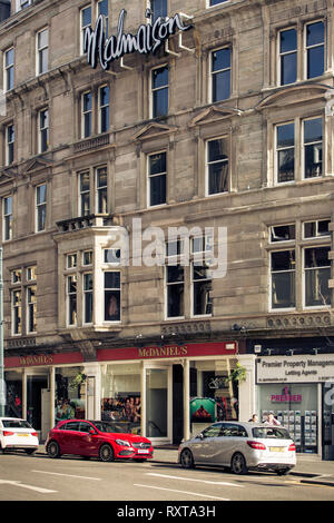 Street View der Malmaison Hotel in Dundee, Schottland. Stockfoto