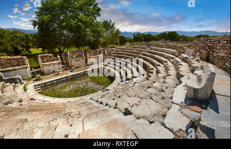 Odeon (Konzertsaal) etwa 1700 Menschen. Es wurde auch als das Bouleuterion für die Sitzungen des Senats und blieben in dieser Form bis Stockfoto