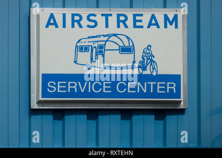 Airstream Werkskundendienst Jackson Center Ohio Stockfoto