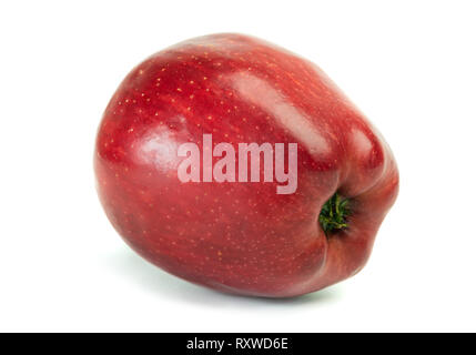 Red Delicious Apfel isoliert auf weiß Stockfoto