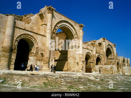 Hatra (al-hadr), im Norden des Irak: Blick N von C 1./2 ndAD Iranischen Stil Tempel - Palast Komplex in der zentralen heiligen Gehäuse (Temenos) der Oasis-Stadt. Stockfoto