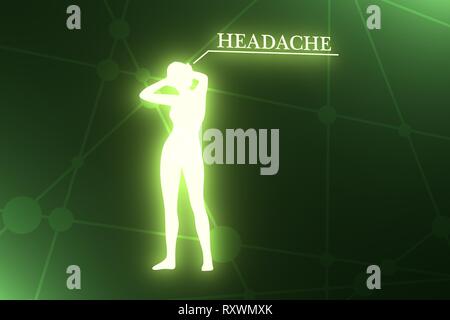 Gesundheit und Schmerzen Konzept Stockfoto