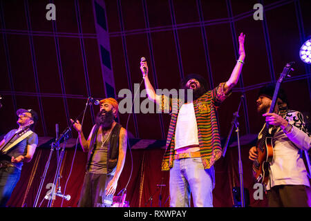 Die borten live auf der Bühne in das wilde Festival, Kent, Großbritannien Stockfoto
