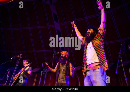 Die borten live auf der Bühne in das wilde Festival, Kent, Großbritannien Stockfoto